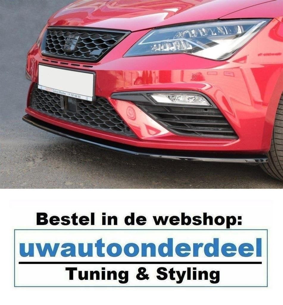 Maxton Spoiler Voorspoiler Splitter Voor Seat Leon Cupra / F, Auto diversen, Verzenden