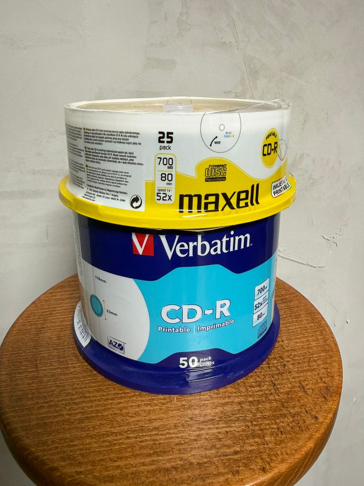 Nieuwe cd’s toren verbatim maxell 700mb, Ophalen, Zo goed als nieuw