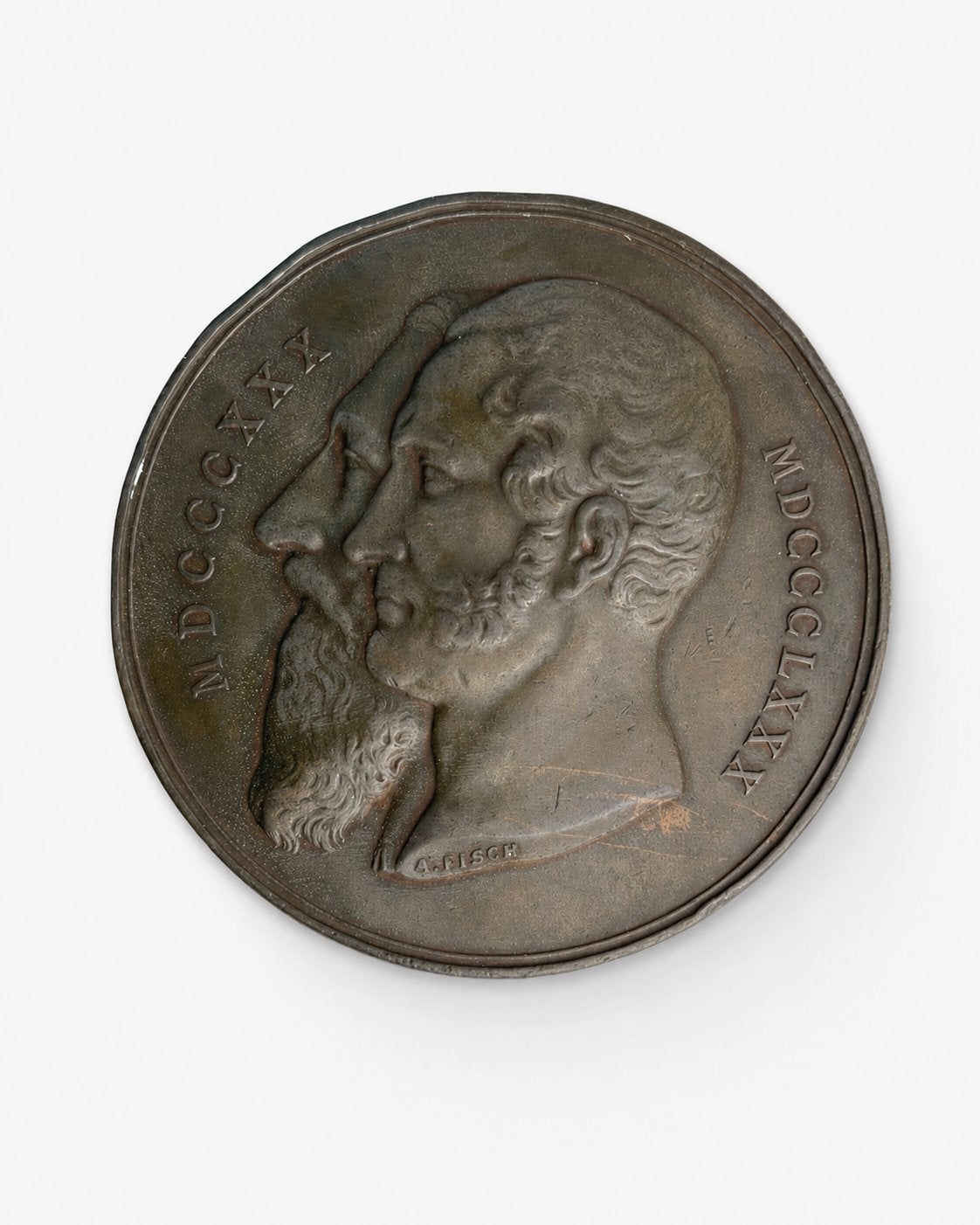 belgische herdenkingsmedaille 1880 50 jaar onafhankelijkheid, Ophalen of Verzenden, Brons, Losse munt