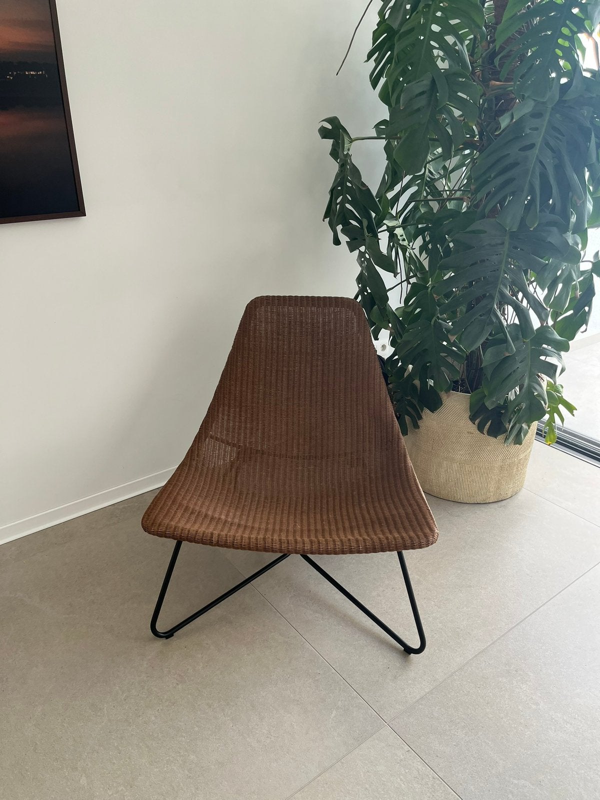 Relax stoel rotan, Huis en Inrichting, Fauteuils, Ophalen, Zo goed als nieuw