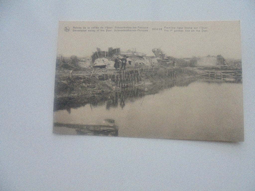 yser-schoore ruines 1914-18  eerste lijn van duitsers, Collections, Envoi, Avant 1920, Non affranchie, Flandre Occidentale