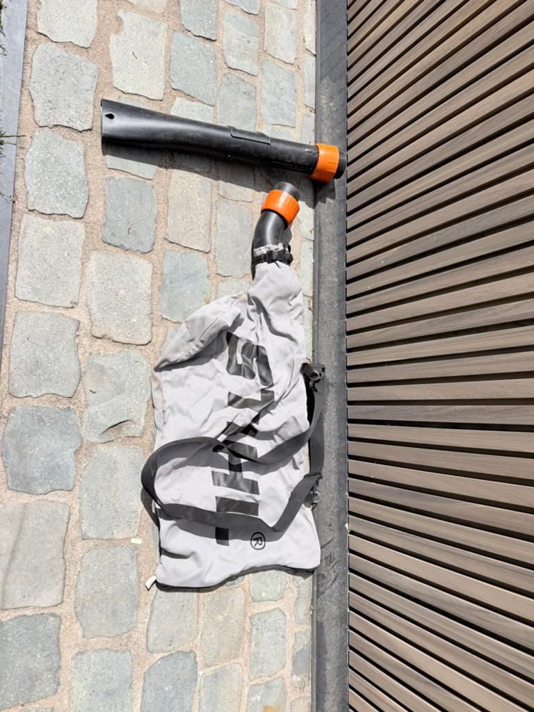 STIHL bladblazer opvangzak + blaaspijp onderdelen, Tuin en Terras, Ophalen, Zo goed als nieuw