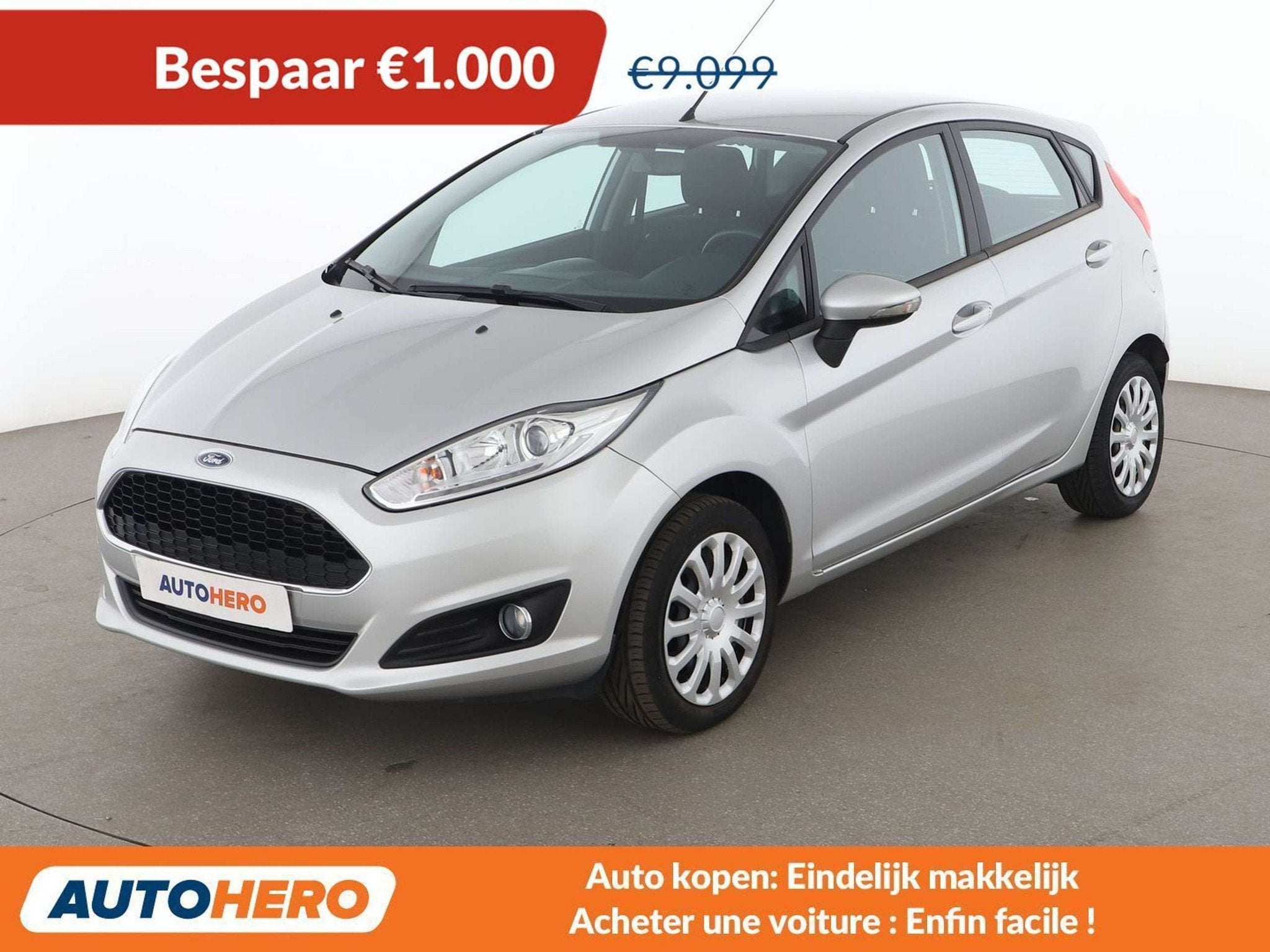 Ford Fiesta 1.0 Trend (année de construction 2016), Autos, Achat, 998 cm³, Noir, Tissu