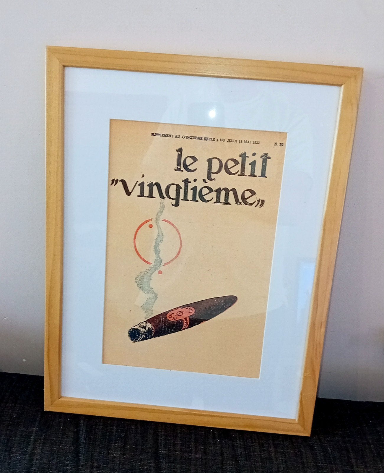 Tintin le petit vingtième lithographie sous verre 01, Enlèvement ou Envoi