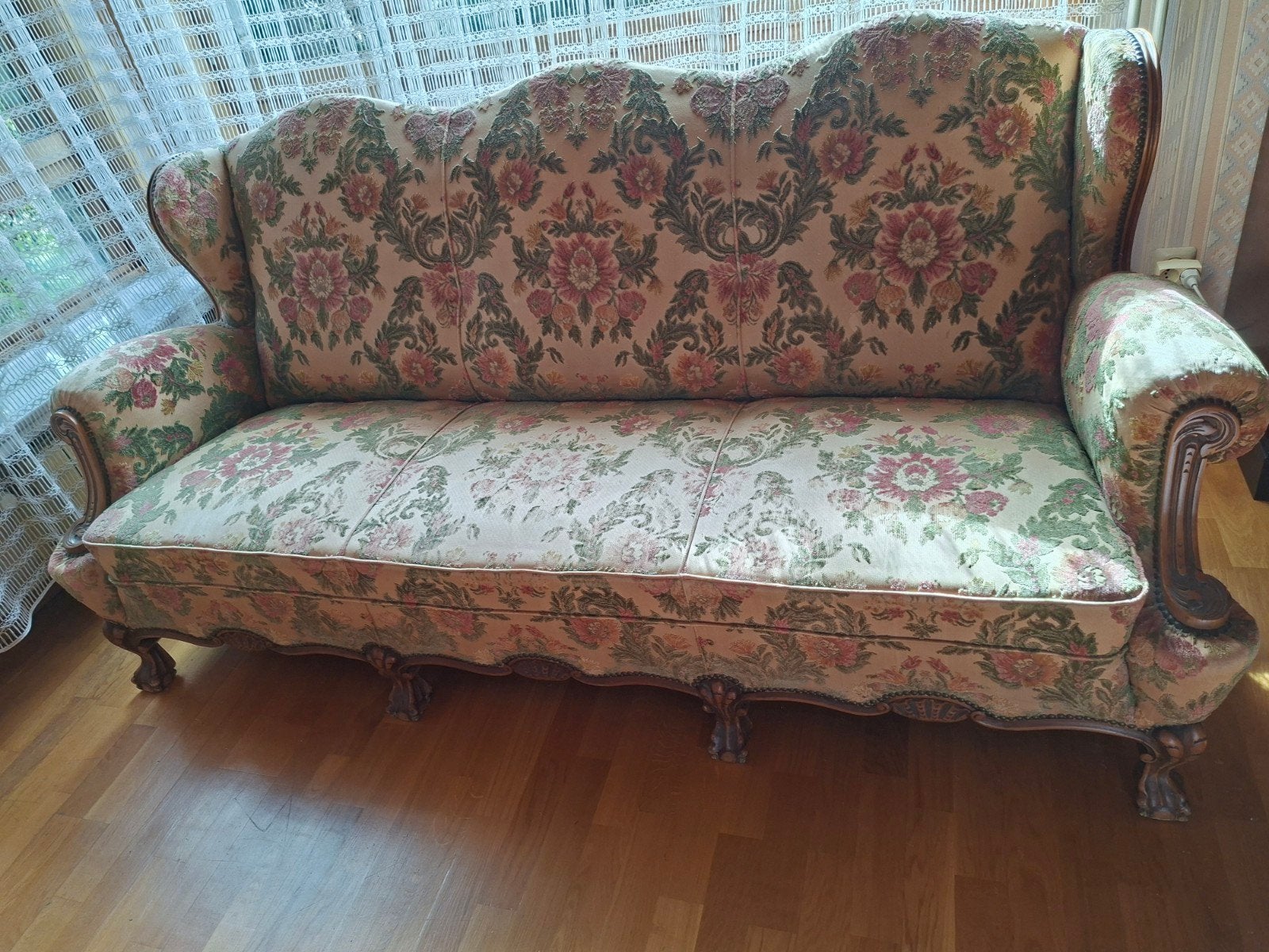 salon met salontafel., Ophalen, Gebruikt, Hout, Rustiek