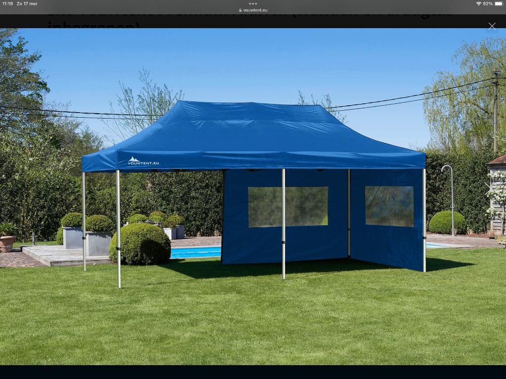 Vouwtent, Tuin en Terras, Ophalen, Gebruikt, Opvouwbaar, Partytent