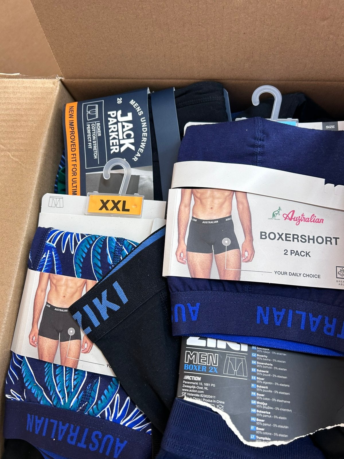 Grand lot de 1000 pièces de sous-vêtements boxer, Enlèvement, Neuf