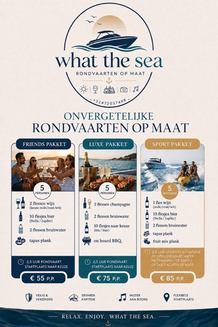 rondvaarten op maat, Diensten en Vakmensen, Verhuur | Boten, Met catering, Party- of Rondvaartboot
