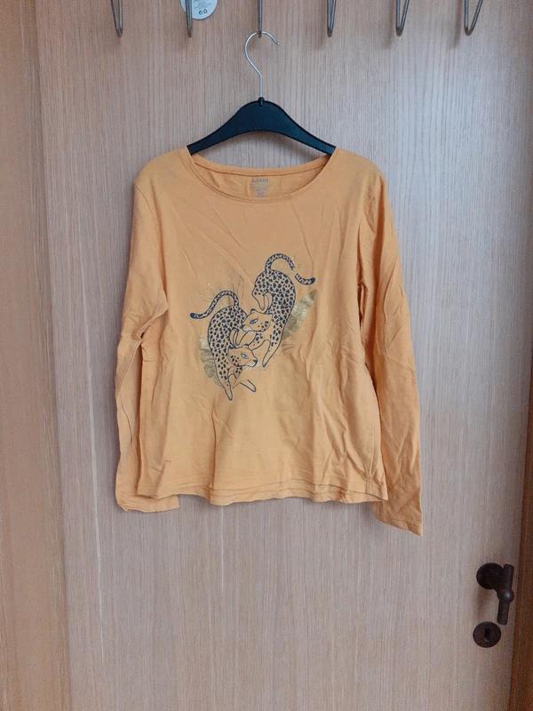 T-shirt kiabi moutarde 10 ans, Kiabi, Enlèvement ou Envoi, Chemise ou À manches longues, Utilisé