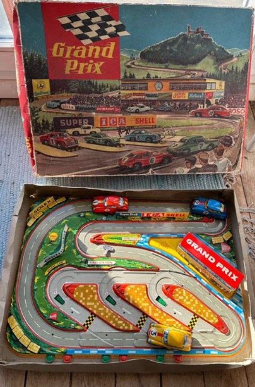 Vintage Technofix Grand Prix Racebaan no 302, Ophalen