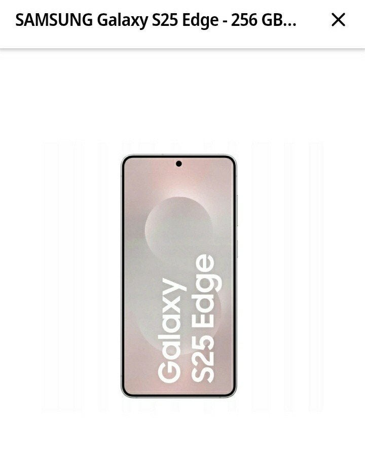 Samsung Galaxy S25 Edge gris 12 Go/256 Go, 256 GB, Envoi