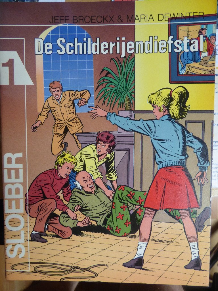 sloeber ,  de schilderijdiefstal ,   softcover is nieuw, Boeken, Stripverhalen, Ophalen of Verzenden