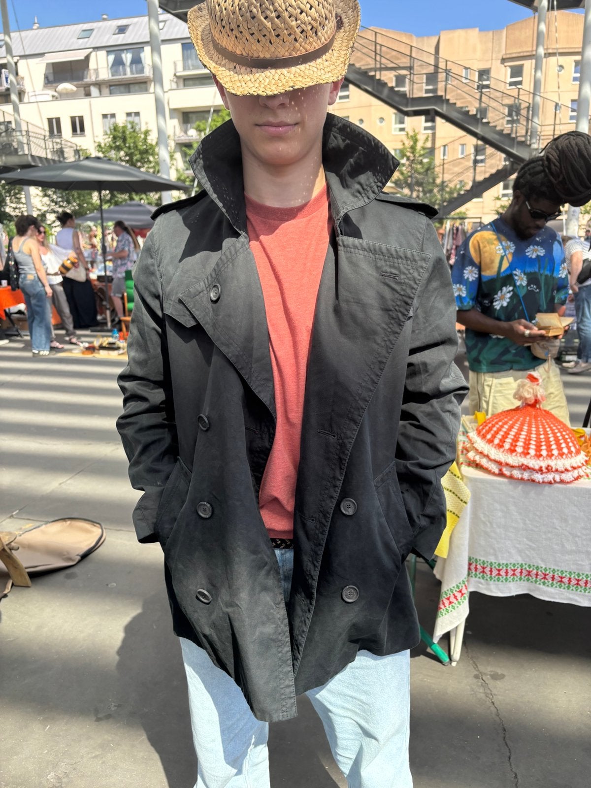 Trenchcoat jas Les Hommes maat 48, Ophalen of Verzenden, Zo goed als nieuw, Maat 48/50 (M)