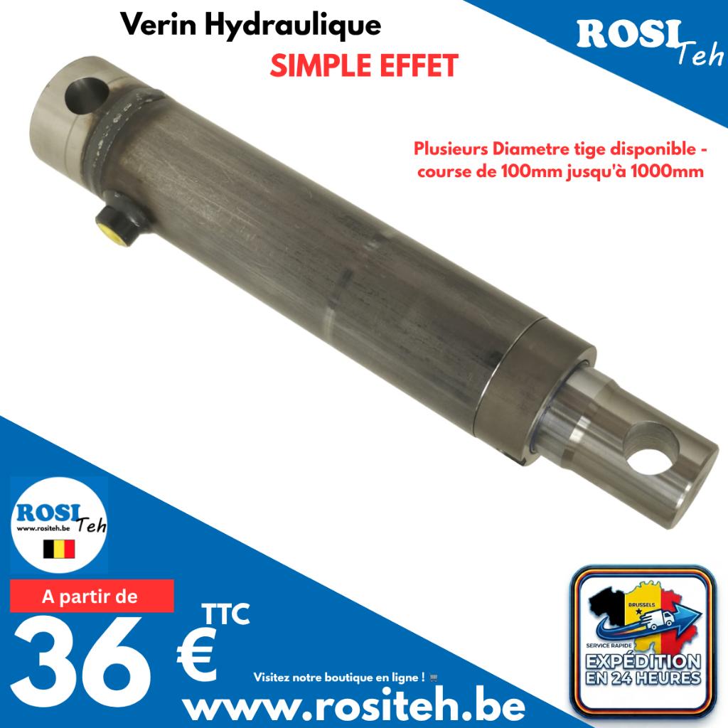 Vérin hydraulique simple effet, Articles professionnels, Envoi