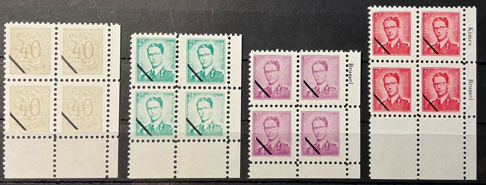 LOT A5.JACOPOST. BAUDOUIN. 4 blocs. NEUF., Enlèvement ou Envoi, Non oblitéré, Sans gomme, Maison royale