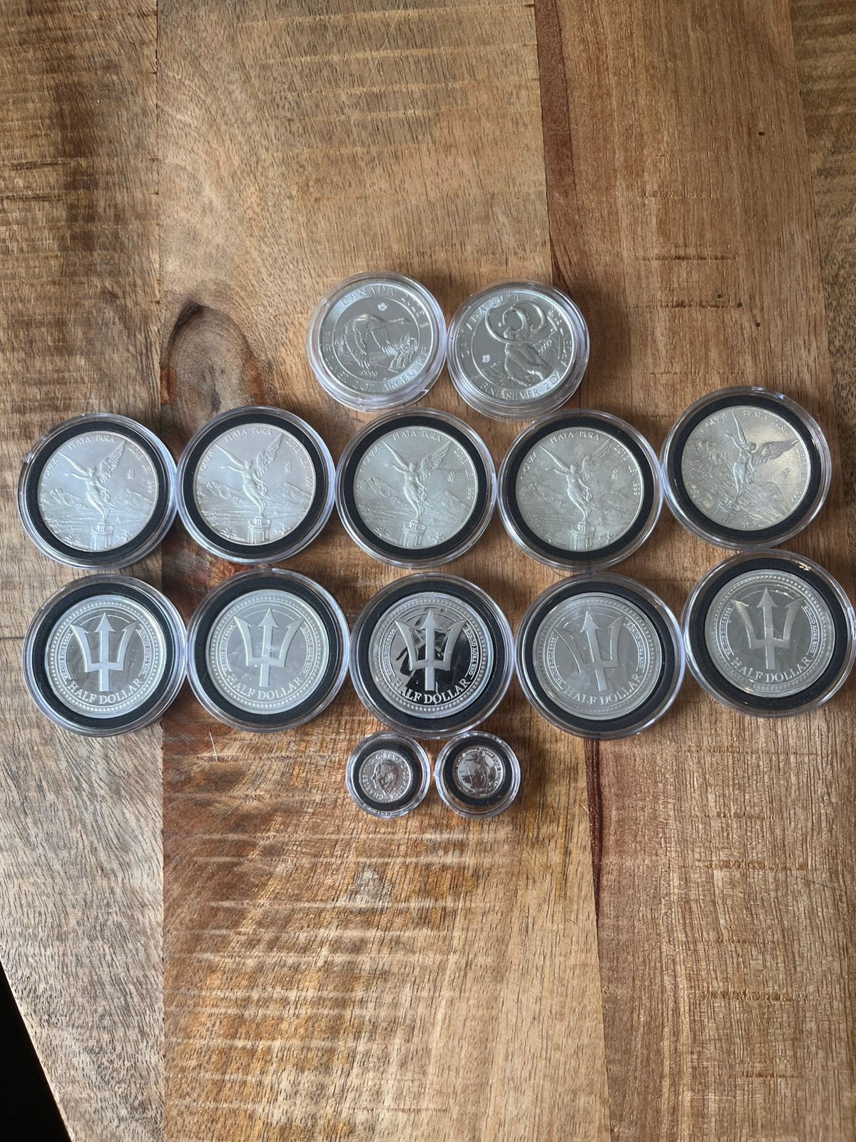 14 pièces en argent, Enlèvement ou Envoi, Argent