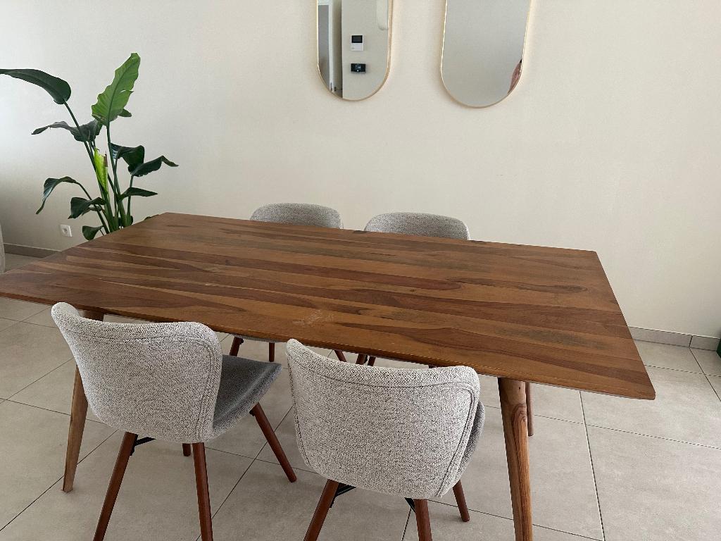 Table de salle à manger Maison du monde, 150 à 200 cm, Cinq personnes ou plus, Comme neuf, Enlèvement