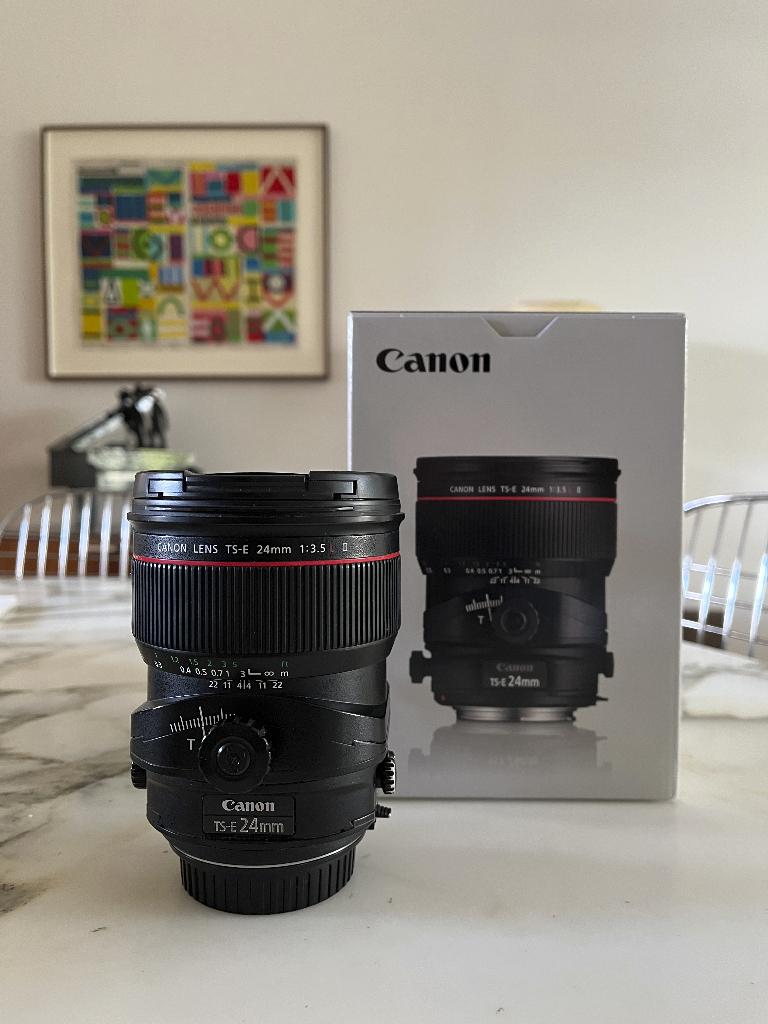 Canon TS-E 24mm 3.5 L II Tilt/Shift + Rogeti TSE Frame, Audio, Tv en Foto, Foto | Lenzen en Objectieven, Ophalen, Gebruikt, Overige typen