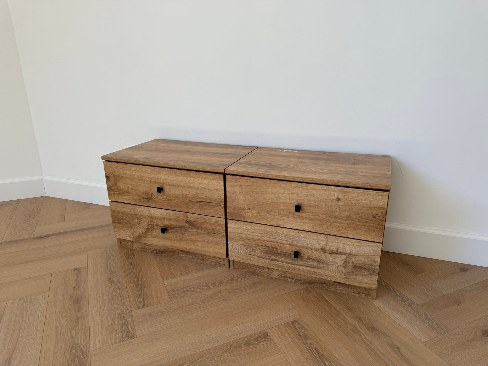 Tables de chevet (lot de 2), Enlèvement, Utilisé, Bois