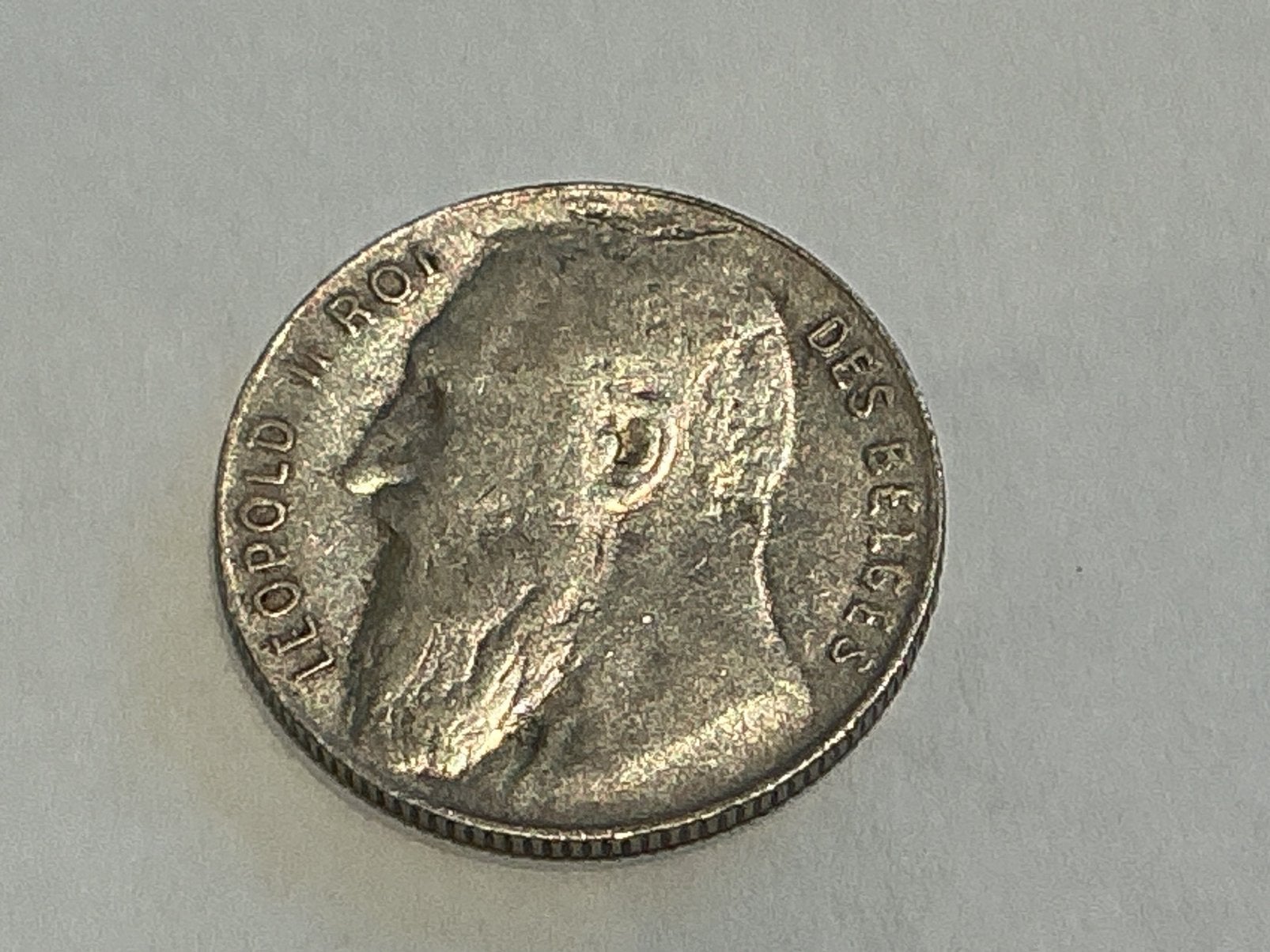 Belgique 50 centimes 1901 argent français, Enlèvement ou Envoi, Belgique, Argent