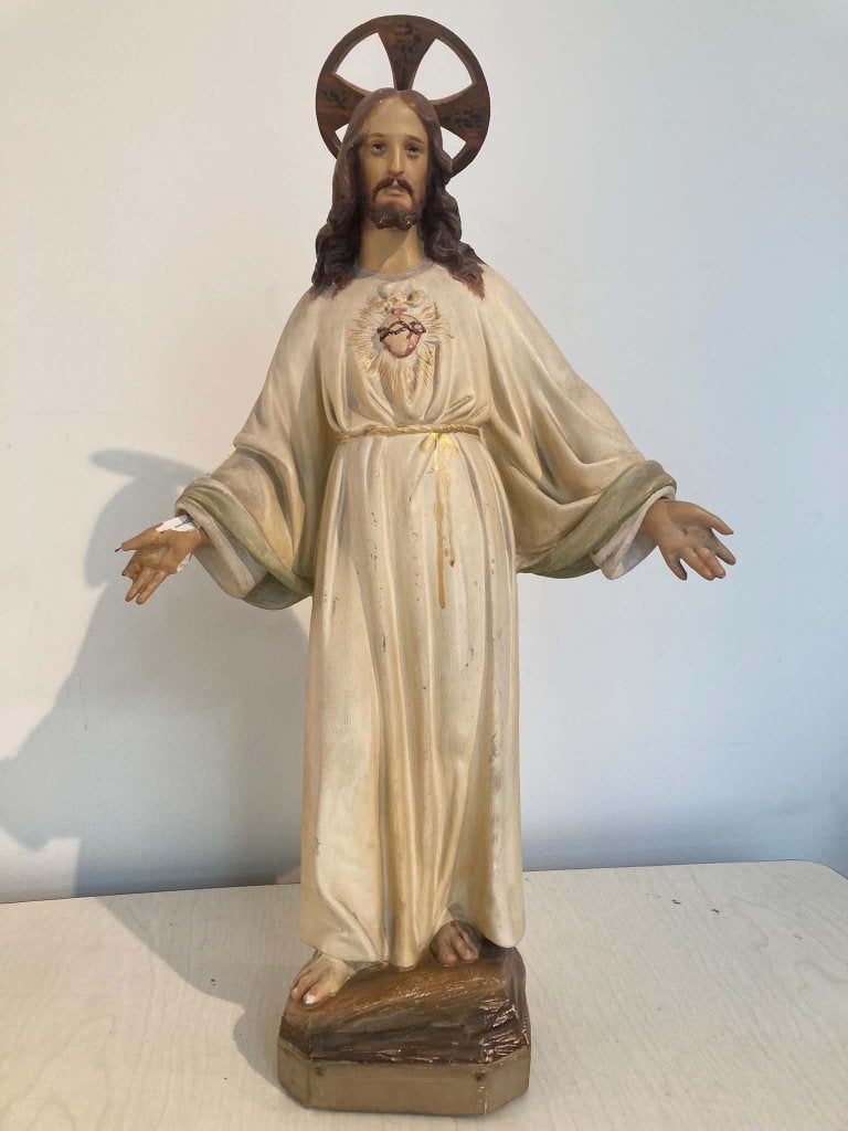 Beeld Heilig Hart van Jezus (49 cm), Antiek en Kunst, Ophalen