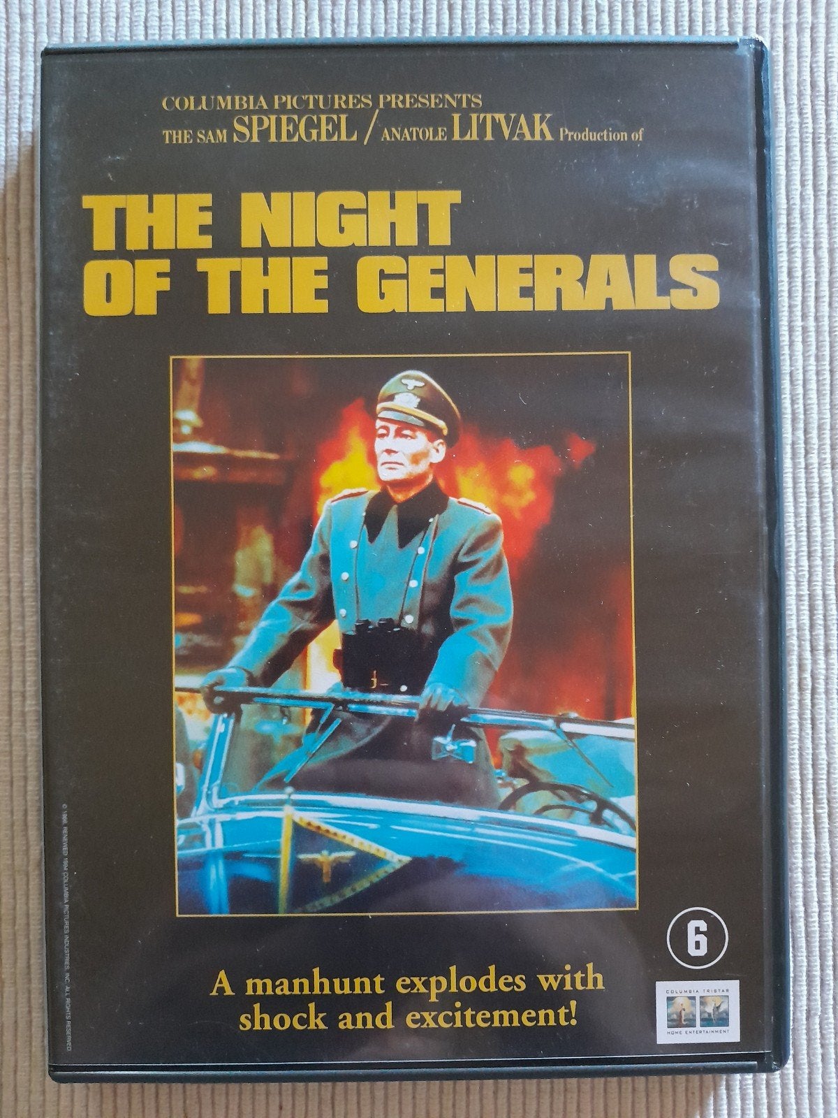 The night of the generals, Cd's en Dvd's, Dvd's | Klassiekers, 1960 tot 1980, Engels, Nederlands, Ophalen of Verzenden