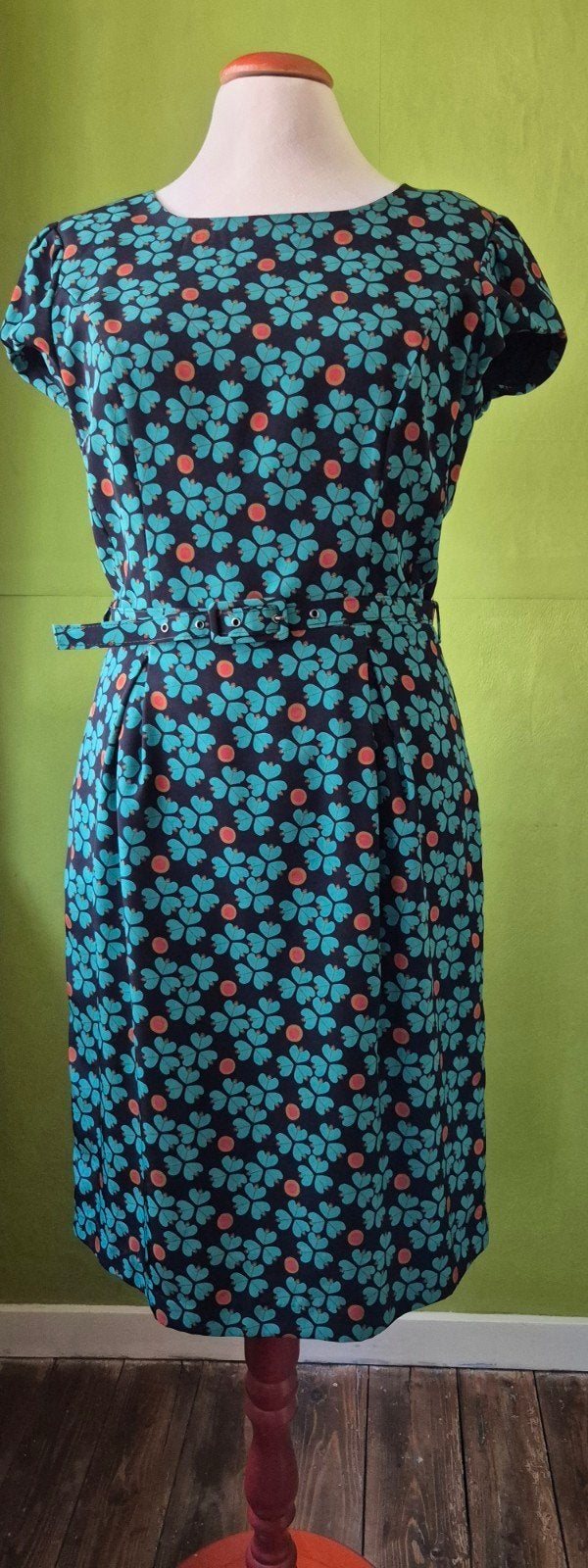 sarah Lawrence retro jurk maat 38, Ophalen of Verzenden, Maat 38/40 (M), Oranje, Onder de knie