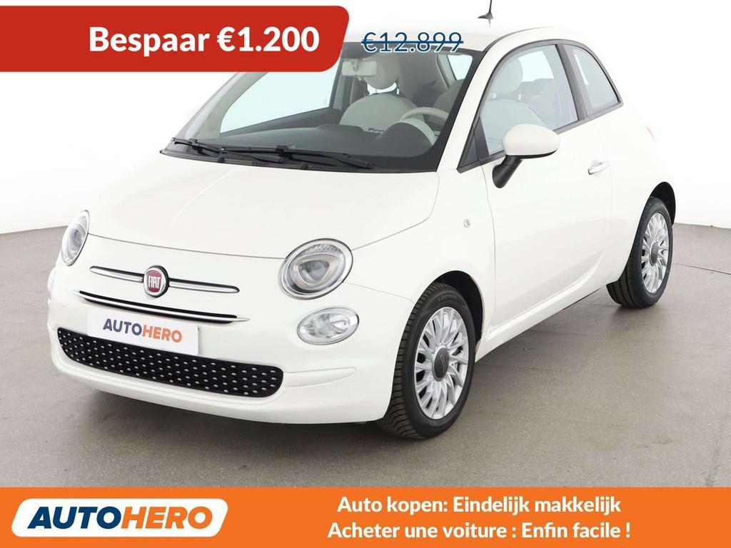 Fiat 500 1.2 Lounge (bj 2020, automaat), Auto's, 4 zetels, Stof, Gebruikt, USB