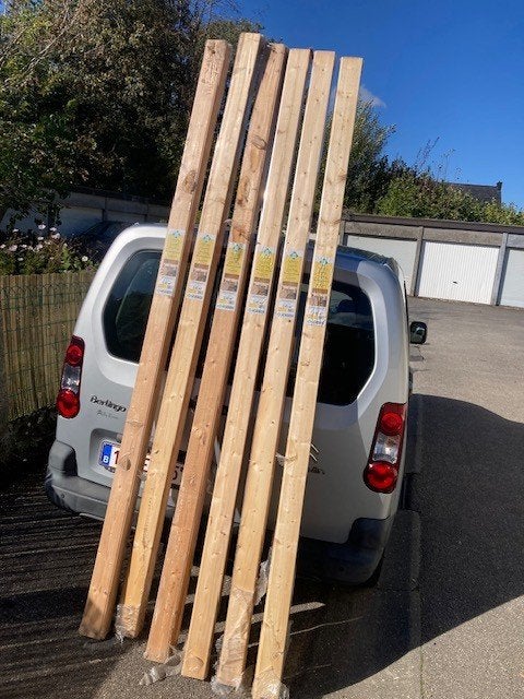 Lot de 6 paquets de lambris intérieurs sapin blanc du nord., Jardin & Terrasse, Enlèvement, Neuf, 250 cm ou plus, Planches