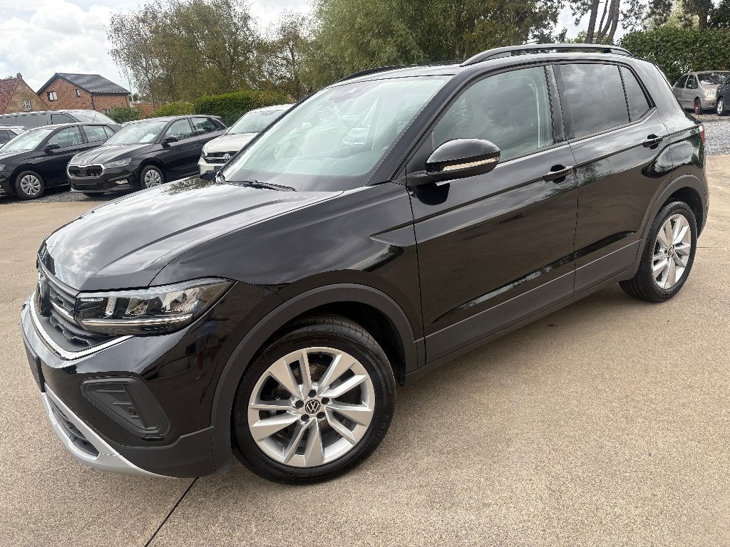 Vw T-Cross 1.0 TSI United + Keyless + Camera + Garantie ‼️, Zwart, 5 deurs, SUV of Terreinwagen, 999 cc