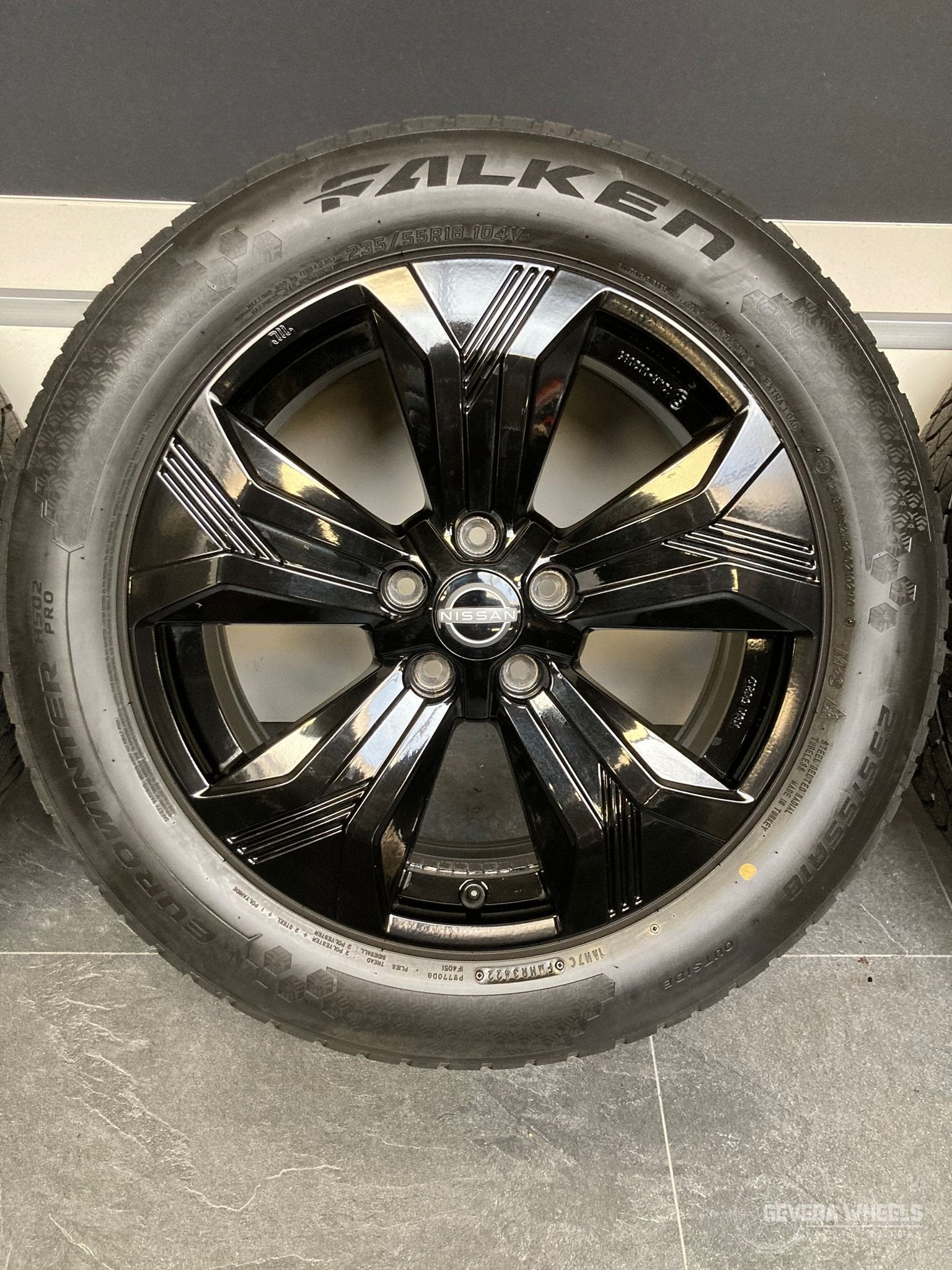 18” originele Nissan Qashqai J12 velgen + winterbanden 5x114, Pneus et Jantes, Pneus hiver, Véhicule de tourisme, -