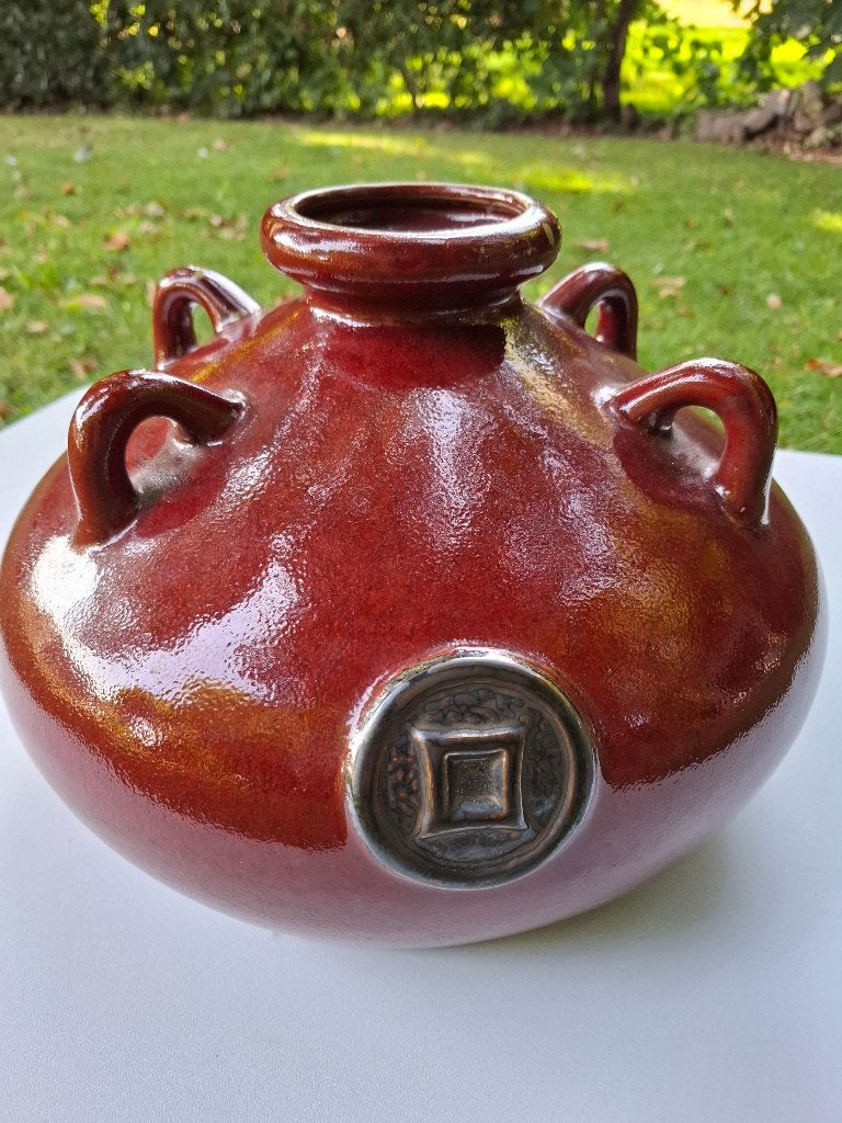Vase design, Fait main, Autres couleurs, 25 cm, Comme neuf