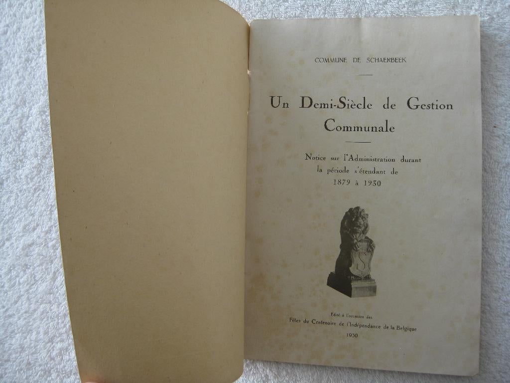 Schaerbeek Schaarbeek - EO 1930 collector, Livres, Histoire nationale, Enlèvement ou Envoi