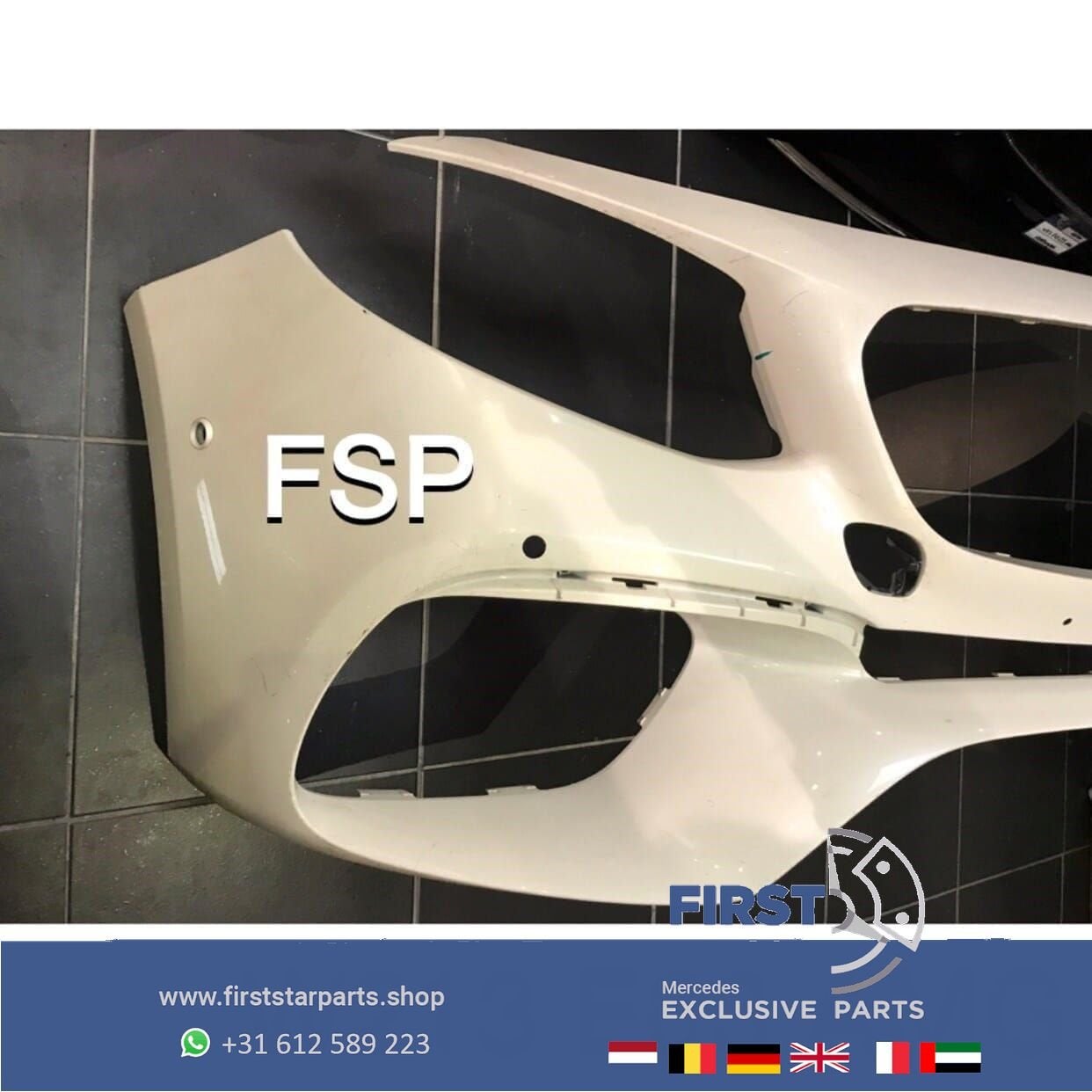 W213 S213 E63 AMG VOORBUMPER Mercedes E Klasse 63 2016-2020, Auto-onderdelen, Gebruikt, -, Voor, Ophalen of Verzenden