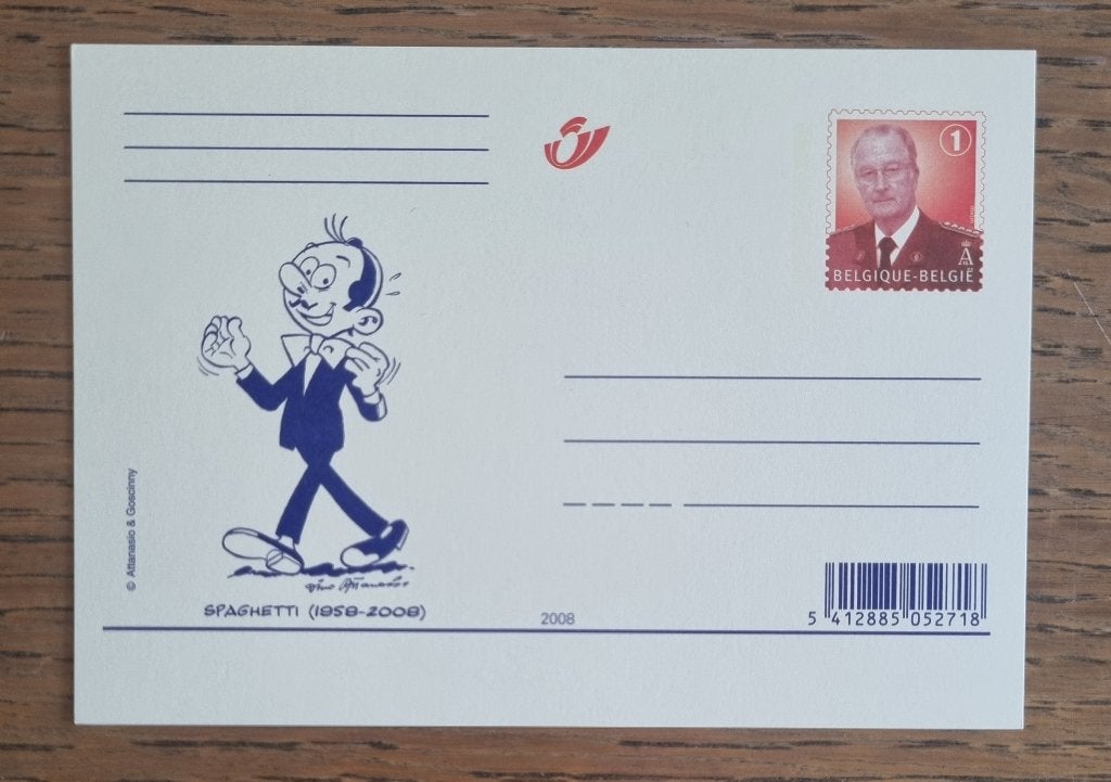 Carte postale** Spaghetti Attanasio Goscinny 2008, Envoi, 1980 à nos jours, Non affranchie