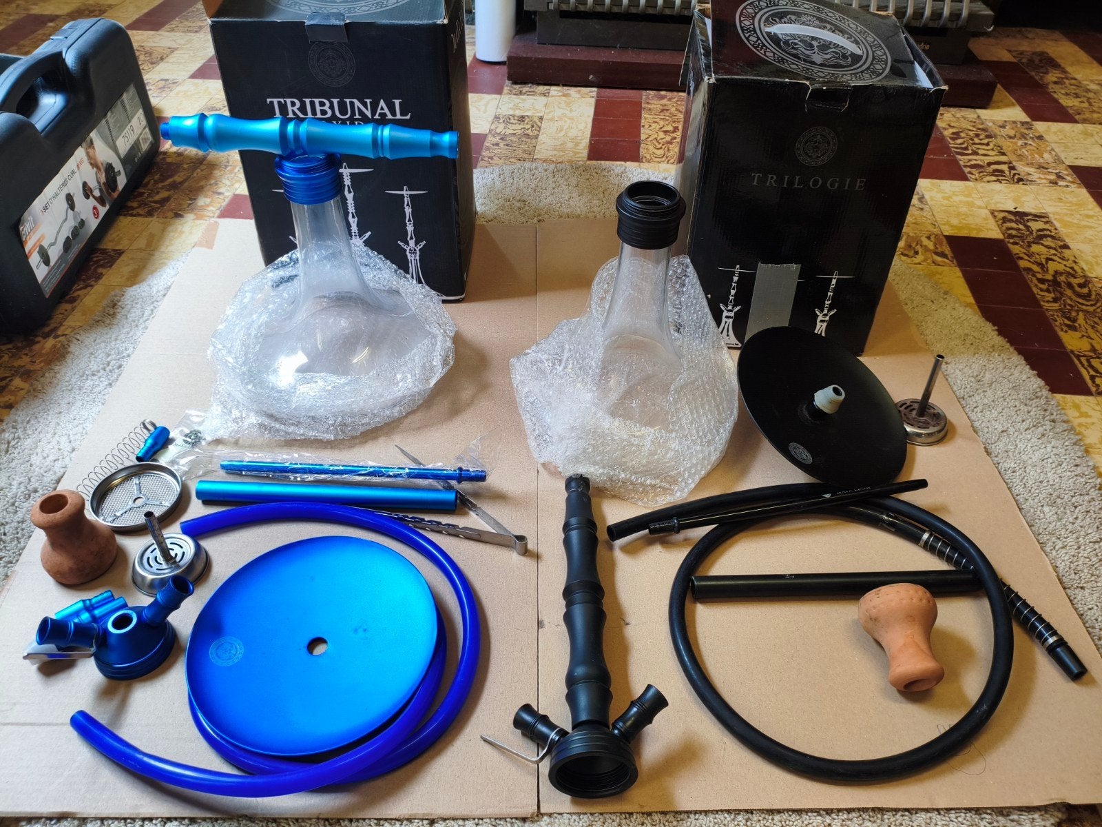 NIEUW! Complete Waterpijp Set (2x Shisha: Tribunal & Trilogi, Ophalen, Nieuw, (Water)pijp