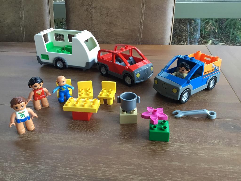 Lego Duplo Ville Caravan en Pickup Truck, Ophalen of Verzenden, Duplo