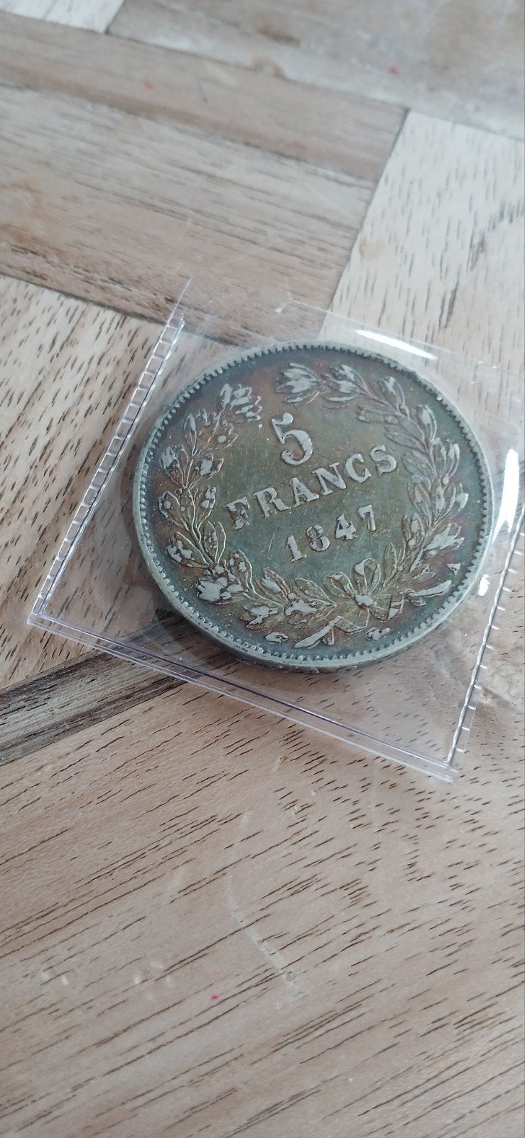de Franse 5 Francs 1847 Louis Philippe I (Domard, Paris, Enlèvement ou Envoi, Utilisé