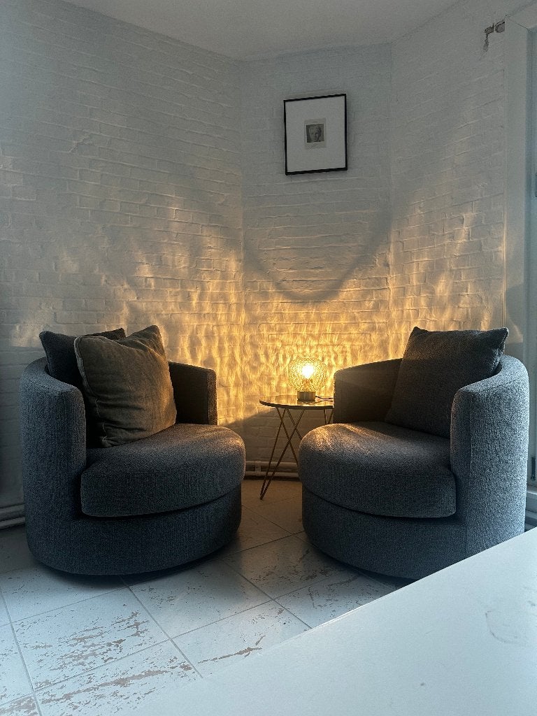 Clubzeteltje - draaibare fauteuil, Ophalen, Minder dan 75 cm, Zo goed als nieuw, 50 tot 75 cm