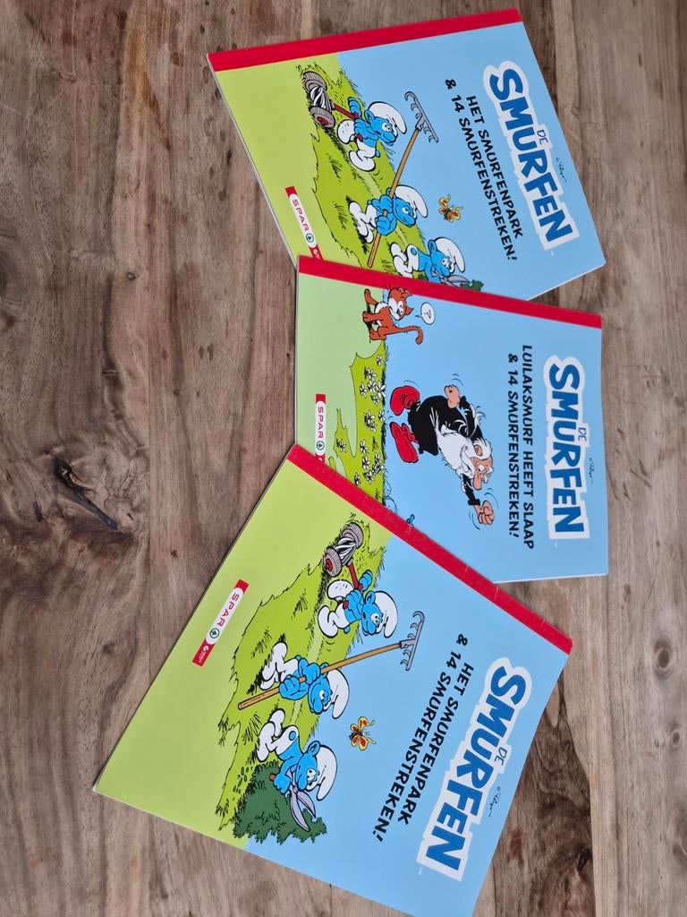 3 smurfen strips, Boeken, Ophalen