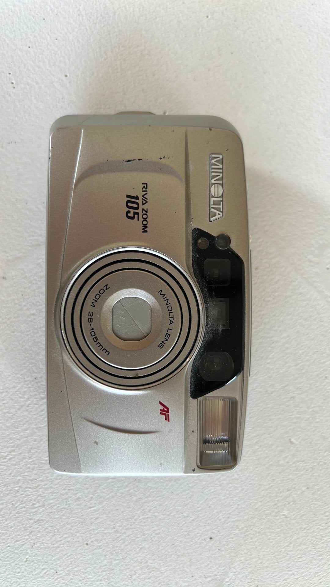 Minolta Riva Zoom 105 AF – Analoge compactcamera, Ophalen, Zo goed als nieuw