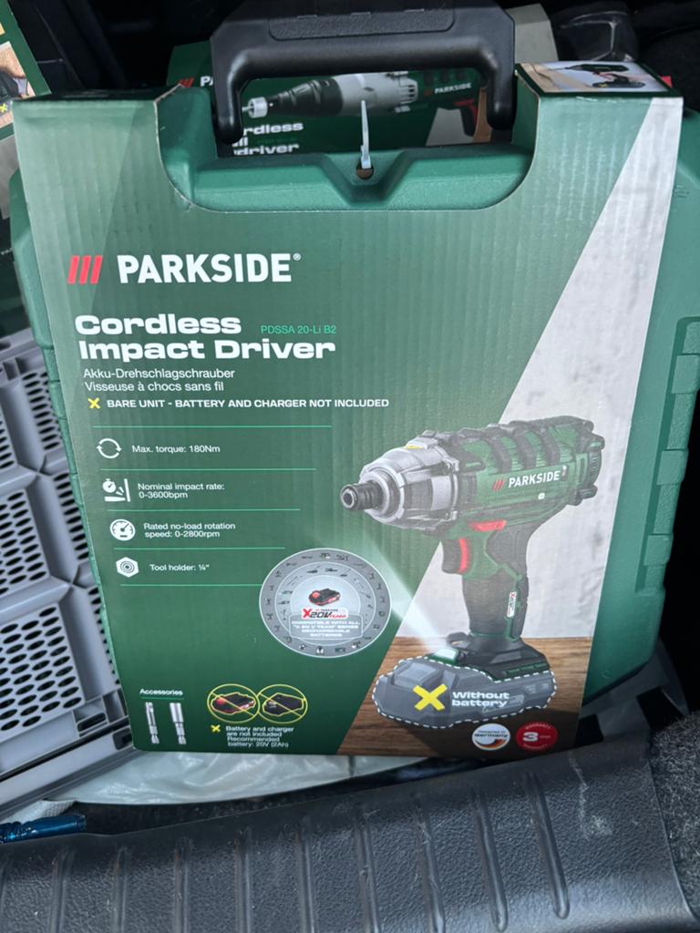 Parkside Accu Slagmoersleutel, Ophalen, Nieuw