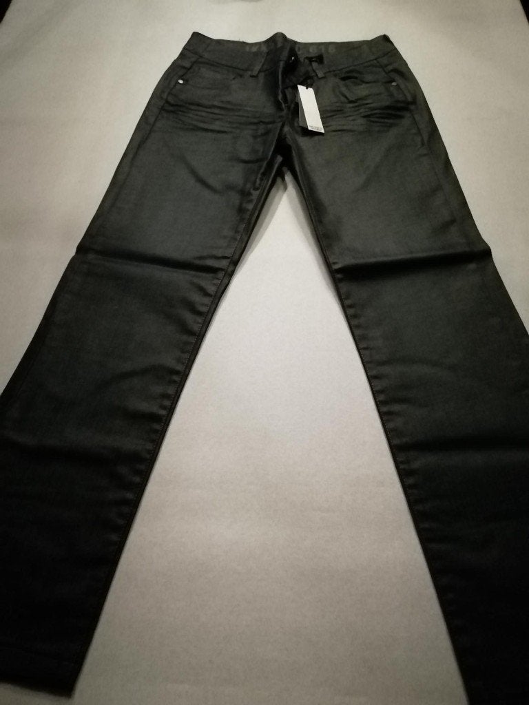 Toffe broek dames IKKS denim, zwart blinkend, NIEUW, Kleding | Dames, IKKS, Zwart, Maat 42/44 (L), Nieuw