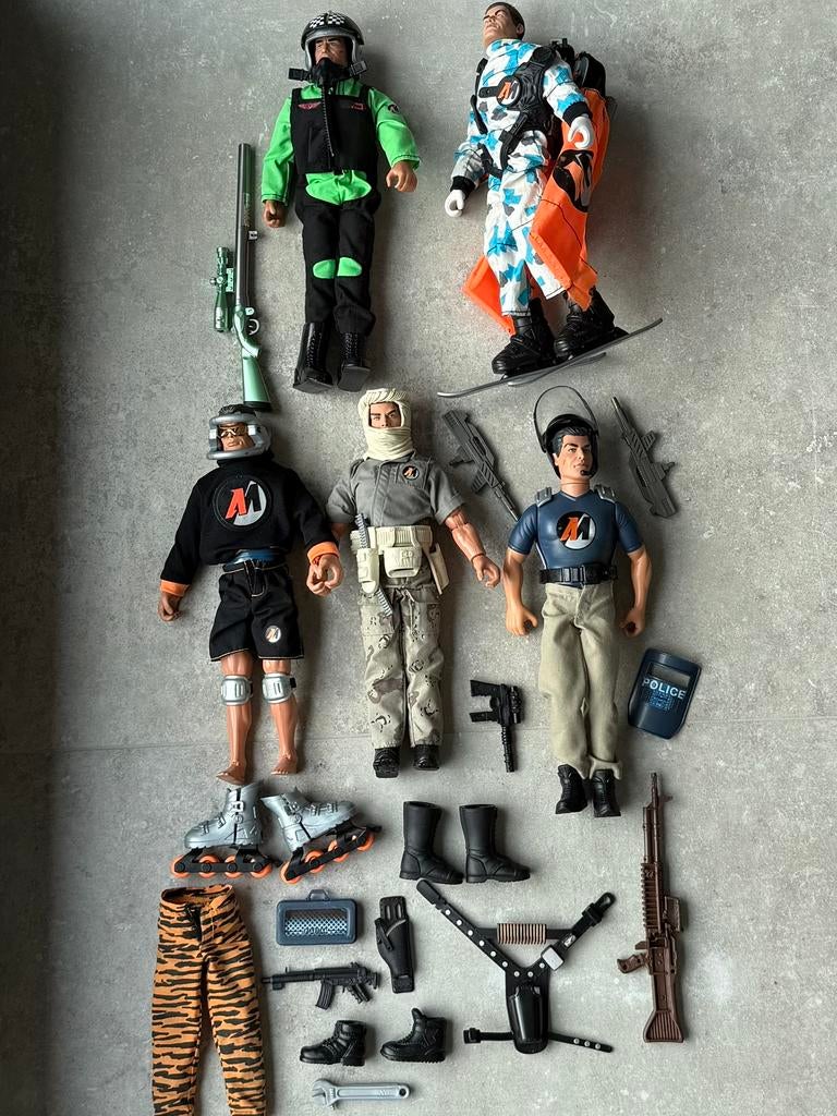 ACTION MAN LOT DE 5, Enlèvement, Utilisé