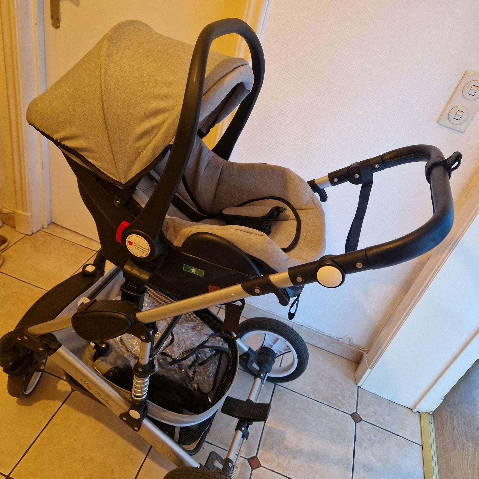 Poussette 3 en 1 Mino Bambino, Kinderen en Baby's, Gebruikt, Combiwagen, Met autostoeltje, Ophalen
