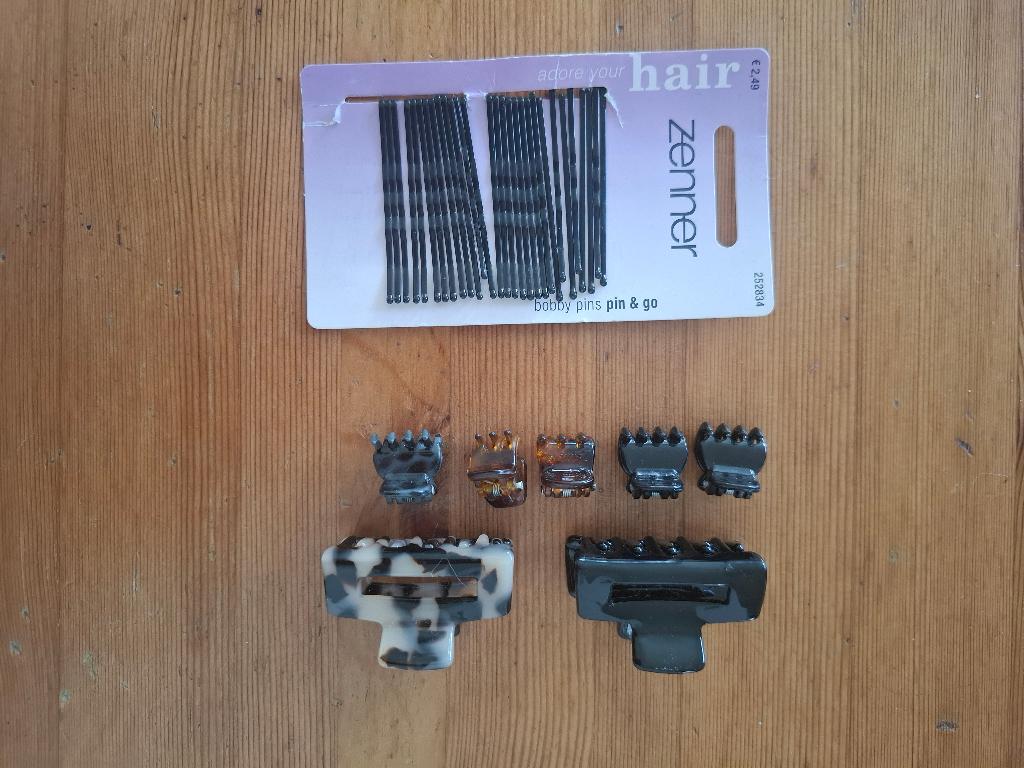 Zenner haaraccessoires Set - Haarklemmen en schuifspeldjes, Ophalen, Zo goed als nieuw, Haarspeld