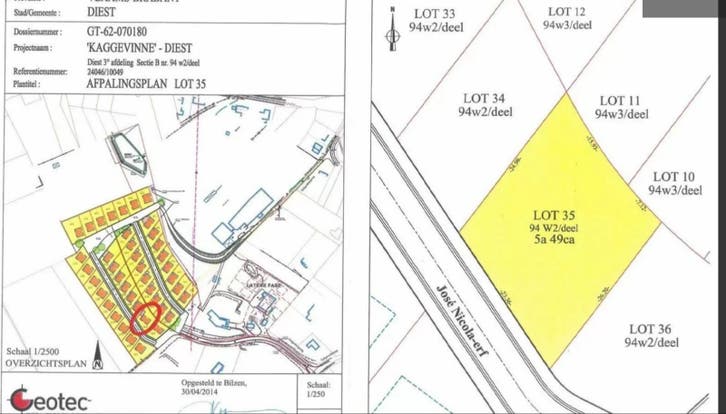 Bouwgrond in Diest 5.5 are openbouw