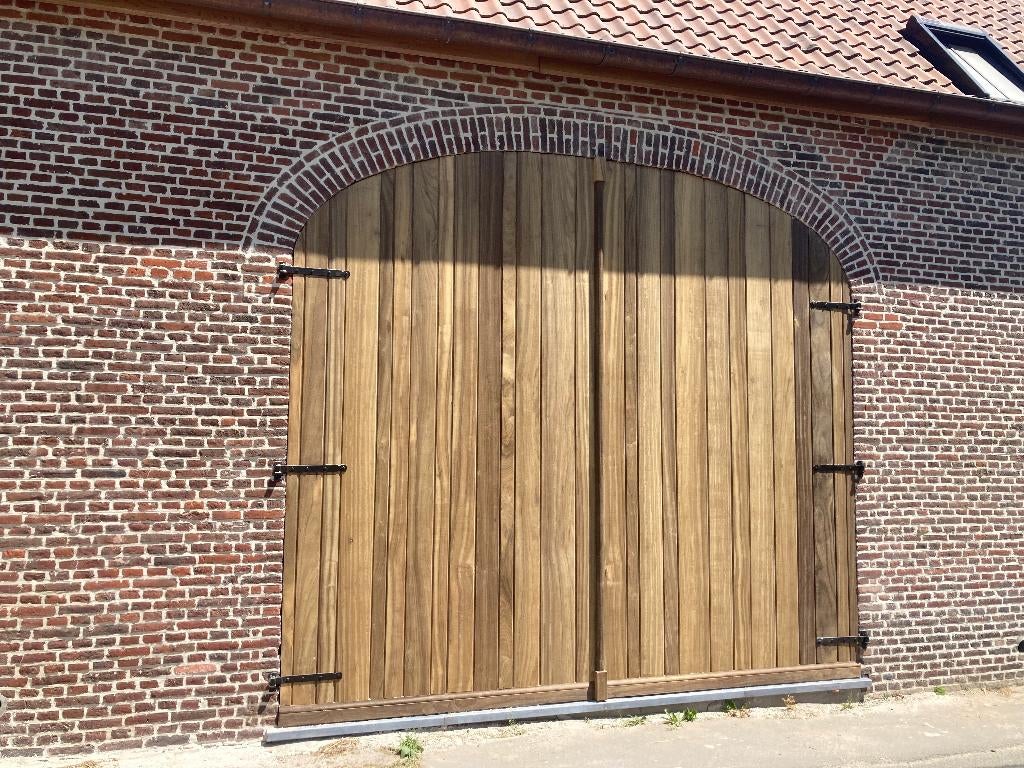 massieve garagepoort, Ophalen of Verzenden, Nieuw, Hout, Garagedeur