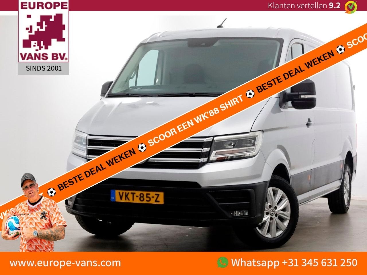 Volkswagen Crafter 35 2.0 TDI 177pk DSG-Automaat L3H2 (L2H1), Argent ou Gris, Achat, 248 g/km, Entreprise
