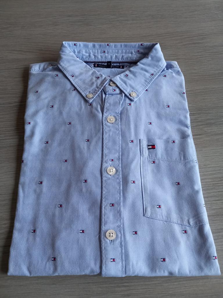 Hemd lange mouwen Tommy Hilfiger maat 164, Kinderen en Baby's, Kinderkleding | Maat 164, Ophalen